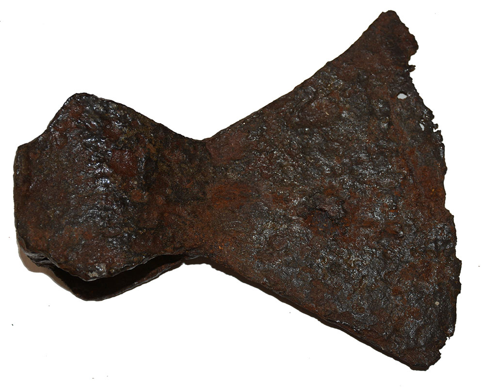 EARLY AX HEAD FROM CASTINE, MAINE