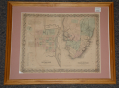 ORIGINAL 1855 COLTON’S MAP OF SAVANNAH & CHARLESTON