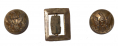 FREDERICKSBURG RECOVERED FORAGE CAP CHINSTRAP INFANTY-I BUTTONS AND FRICTION BUCKLE