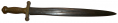CONFEDERATE SHORT SWORD WITH SOLDIER’S INITIALS- NORTH CAROLINA ESTATE