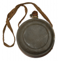 CS TIN DRUM CANTEEN WITH STRAP AND WOOD STOPPER