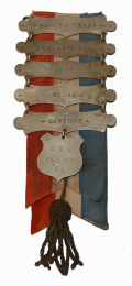 CONFEDERATE VETERAN 26th TEXAS CAVALRY BADGE: FIELD AND STAFF
