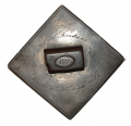 IDENTIFIED SILVER 15TH CORPS BADGE, 1ST ILLINOIS LIGHT ARTILLERY – ALEXANDER “AXEL” LINDMAN