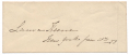 ACTRESS LAURA KEENE SIGNATURE ON ENVELOPE – NEW YORK, 1858