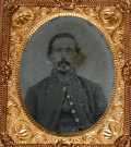 CIVIL WAR CASED 9th PLATE TINTYPE OF A UNION INFANTRYMAN