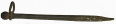 US CAVALRY PICKET PIN RECOVERED AROUND THE GETTYSBURG TOWN SQUARE – GEISELMAN COLLECTION