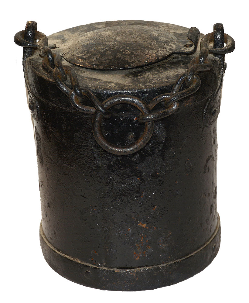 CIVIL WAR ARTILLERY GREASE / TAR BUCKET