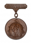 MASSACHUSETTS MINUTEMEN MEDAL OF PRIVATE JOHN D. WHITE, COMPANY B, 3rd BATTALION, MASS. RIFLEMEN & 21st MASS; BATT. G 4th US ART; & 10th MASS LT. ART.