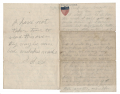 1861 SOLDIER LETTER – PVT. ISAAC SPERRY, 73rd OHIO – KILLED AT GETTYSBURG 