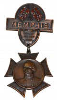UNITED CONFEDERATE VETERANS REUNION BADGE-MEMPHIS 1909