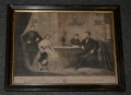 RARE 1866 PRINT – LINCOLN & FAMILY CIRCLE, ASSASSINATION RELATED, ORIGINAL FRAME