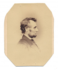 IDENTIFIED BRADY “PENNY POSE” CDV PHOTO – PRESIDENT ABRAHAM LINCOLN
