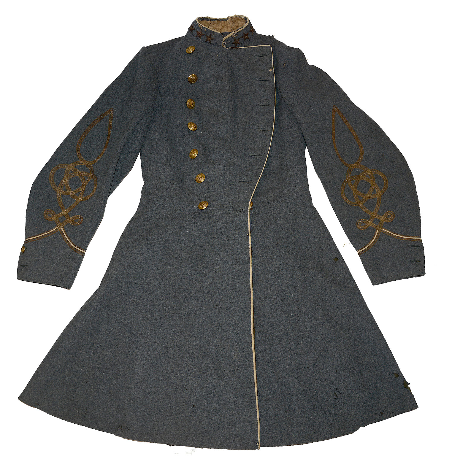 CONFEDERATE MAJOR CRITTENDEN'S COLONEL'S FROCK COAT