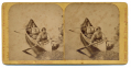 STEREOVIEW CARD – CHIPPEWA SQUAWS “WILD RICE GATHERERS” BY CHARLES AND ZIMMERMAN
