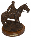 RARE “LEE ON HORSEBACK” COLD CAST SCULPTURE BY RON TUNISON