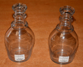CIRCA 1830-1850 PAIR OF AMERICAN PINT BAR BOTTLES