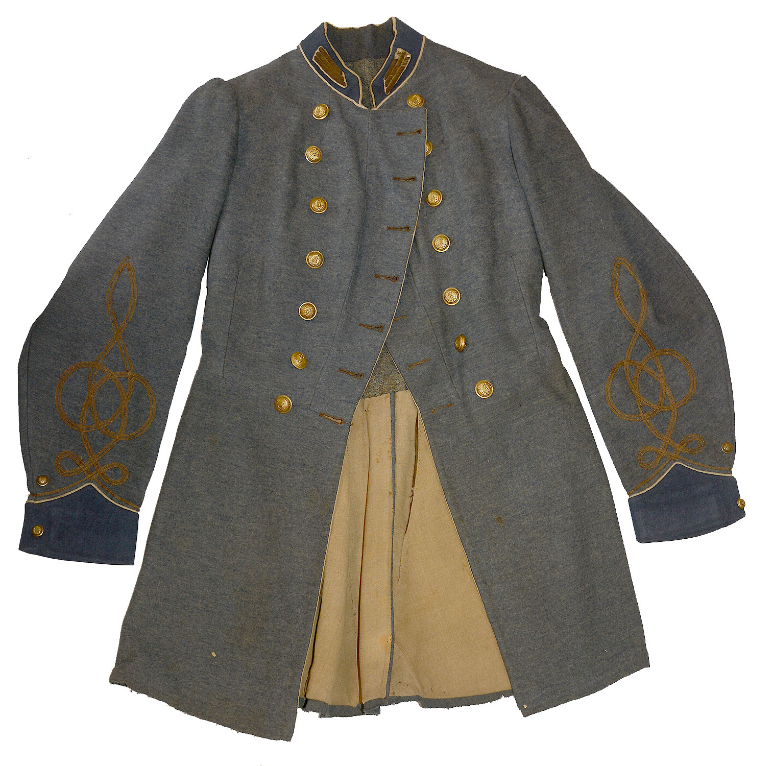 CLOSE TO REGULATION VIRGINIA CONFEDERATE CAPTAIN'S FROCK COAT
