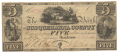 1845 BANK OF SUSQUEHANNA COUNTY $5 NOTE