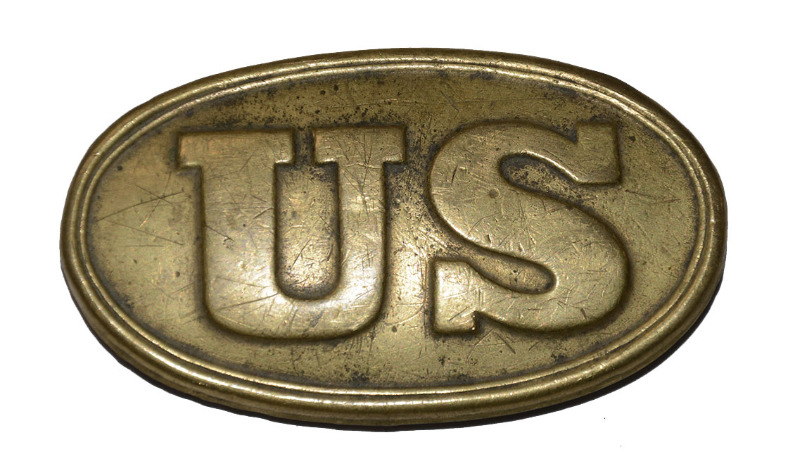 SMALL SIZE M1839 OVAL U.S. BELT PLATE: MEXICAN WAR AND EARLY CIVIL WAR 