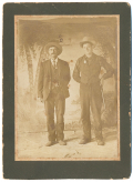 CABINET CARD – TWO LAWMEN	