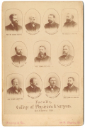 VERY SCARCE CABINET CARD PHOTO – BALTIMORE COLLEGE OF PHYSICIANS AND SURGEONS FACULTY