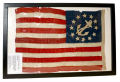 12-STAR YACHT ENSIGN: “A PRESENT FROM ADM. FARRAGUT.” 