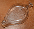 CIRCA 1790 – 1840 AMERICAN OR ENGLISH GLASS POCKET FLASK