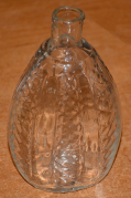 CIRCA 1780-1820 BLOWN HALF POST POCKET FLASK
