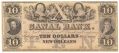 CANAL BANK, NEW ORLEANS, $10 BILL