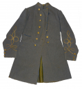 IDENTIFIED CONFEDERATE OFFICER'S FROCK COAT WITH EXTRAORDINARILY RARE BUTTONS
