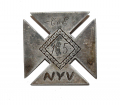 SILVER 19th CORPS BADGE FOR 165TH NEW YORK