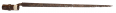 MANASSAS RECOVERED CONFEDERATE NUMBERED ENFIELD BAYONET