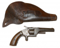 ENGLISH/BELGIAN COPY OF SMITH & WESSON NO. 1 REVOLVER & HOLSTER IDENTIFIED TO 8TH MINNESOTA INFANTRY