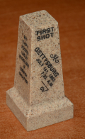 LIMITED EDITION GETTYSBURG FIRST SHOT MARKER MONUMENT REPLICA BY GARY CASTEEL