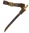 U.S. MODEL 1855 RIFLEMAN’S BELT AND BUCKLE WITH BAYONET FROG, SCABBARD, & CONFEDERATE ASSEMBLED SABER BAYONET