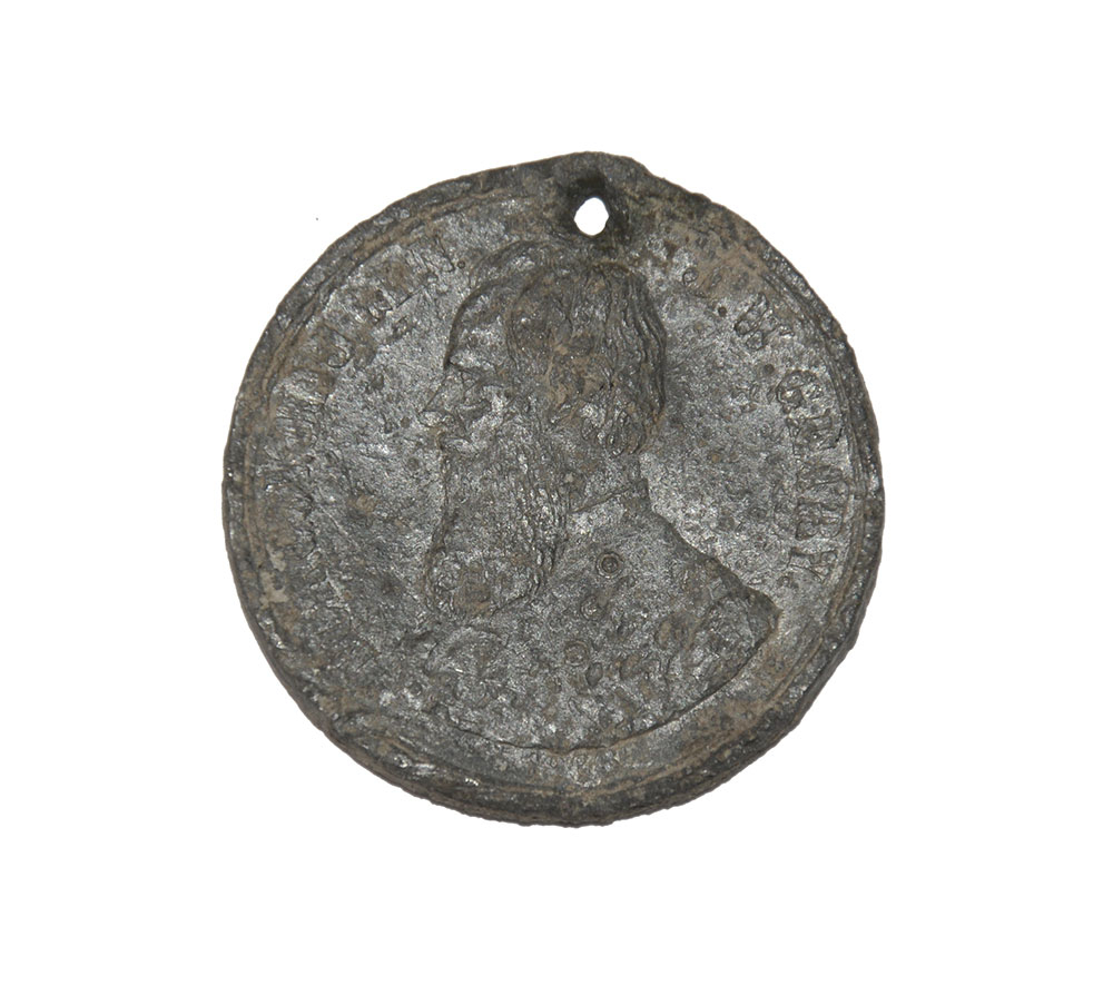 PEWTER 1866 GOVERNOR’S CAMPAIGN TOKEN FOR J.W. GEARY