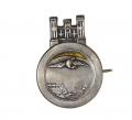 VERY FINE, EARLY CIVIL WAR, SILVER ENGINEER’S BADGE