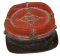 IDENTIFIED CONFEDERATE ARTILLERY OFFICER'S KEPI - THE OWNER WAS KILLED IN ACTION
