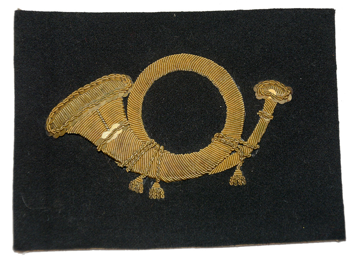 CIVIL WAR INFANTRY OFFICER’S EMBROIDERED CAP INSIGNIA