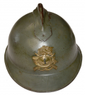 WW1 ITALIAN HELMET – BULLET OR SHRAPNEL STRUCK?