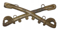 CIVIL WAR CROSSED SABERS CAVALRY INSIGNIA