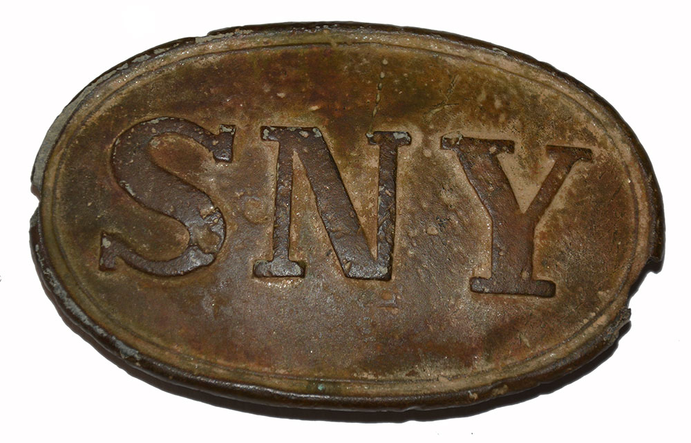 RELIC STATE OF NEW YORK “SNY” BELT PLATE