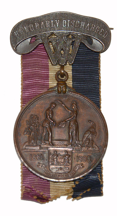 HONORABLE DISCHARGE MEDAL – FRANK BOYD, 2nd WV VETERAN INFANTRY, CO. C