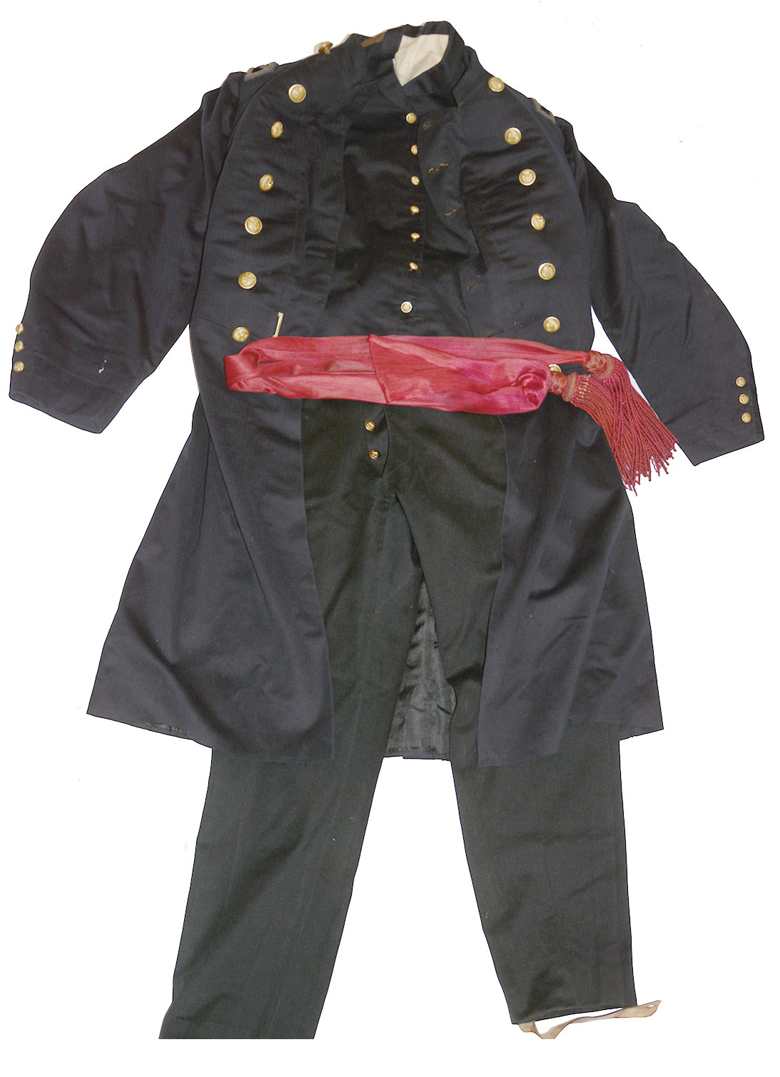 UNIFORM OF COL. JOHN S. SCHULTZ, ADC TO GEN. COUCH AS 2nd CORPS COMMANDER AT FREDERICKSBURG (WIA,) CHANCELLORSVILLE, AND COMMANDER DEPT. SUSQUEHANNA- PURPORTEDLY ON THE PLATFORM AT THE GETTYSBURG ADDRESS