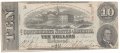 1863 CSA T-53 $5 NOTE FEATURING STATE CAPITOL, RICHMOND