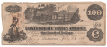 T-40 CONFEDERATE 1862 $100 BILL