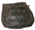CIVIL WAR VERMONT CHAPLAIN’S HAVERSACK WITH GREAT PAINTED IDENTIFICATION: 15th VERMONT, SECOND VERMONT BRIGADE