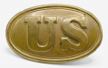 VERY GOOD, NON-EXCAVATED M1839 OVAL-US MID-WAR ARROWBACK INFANTRY BELT PLATE
