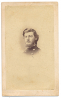 RARE WEST VIRGINIA CDV – COLONEL DANIEL JOHNSON, 14th WV, WOUNDED AT WINCHESTER