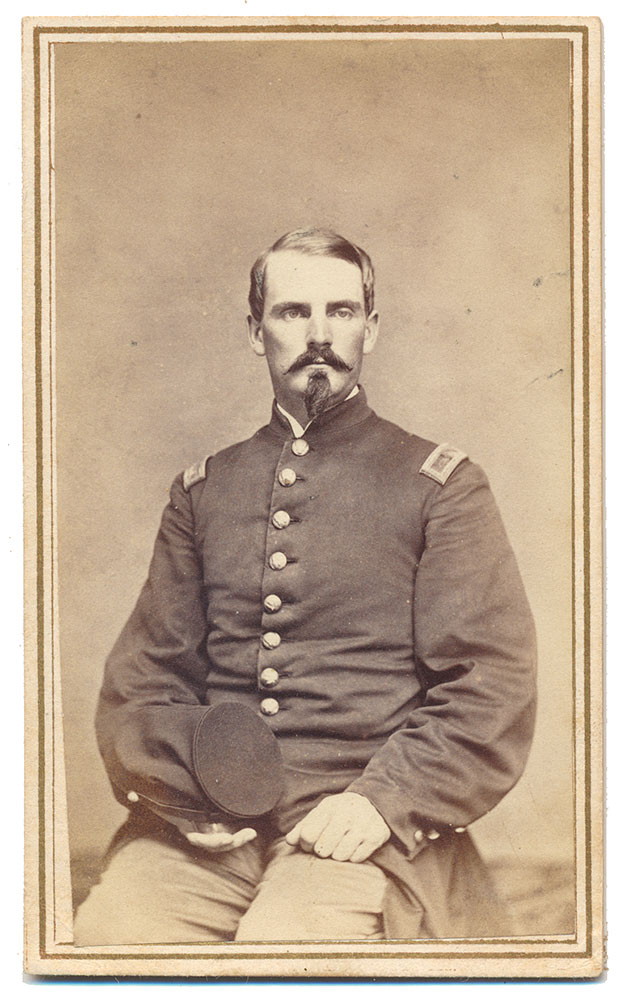 CDV PHOTO OF LIEUTENANT ELI GIBBONS, 144TH NEW YORK